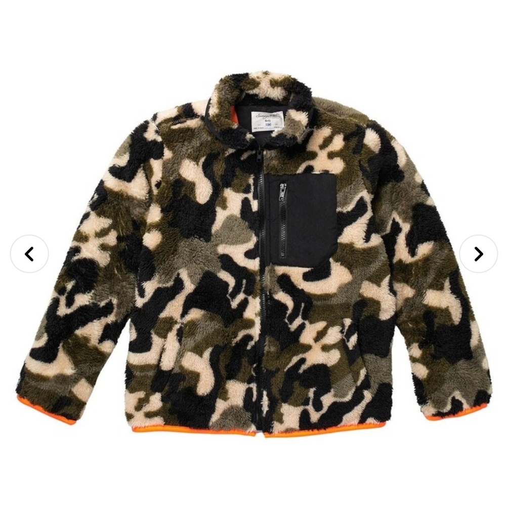 Sovereign Code Himmel faux fur camoflouge jacket. Boys sz S (8) soft and…